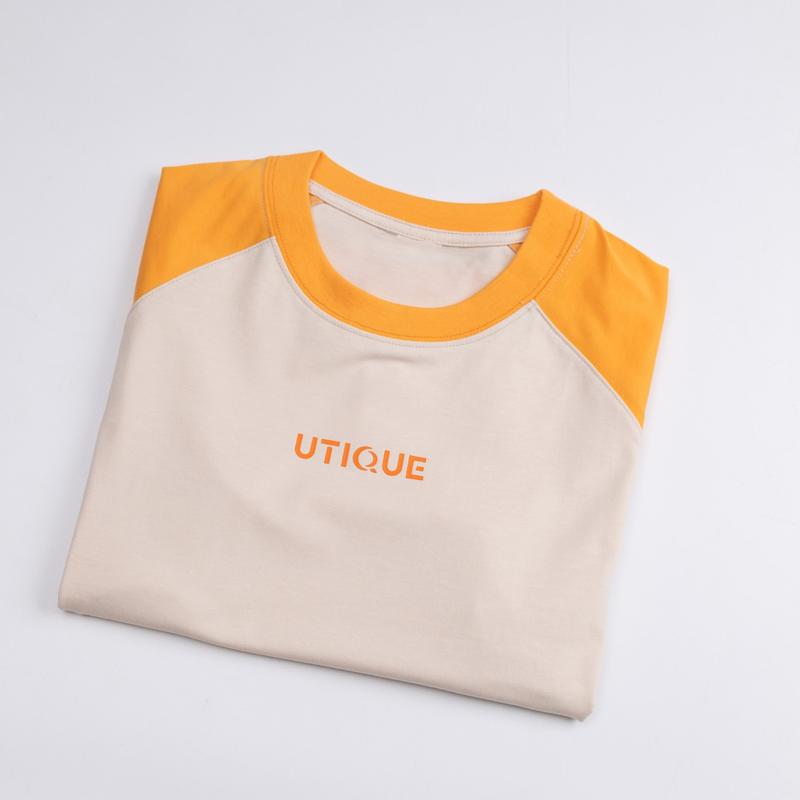 [UTIQUE] Áo thun baby tee raglan Nữ Top Women Cổ Tròn 4