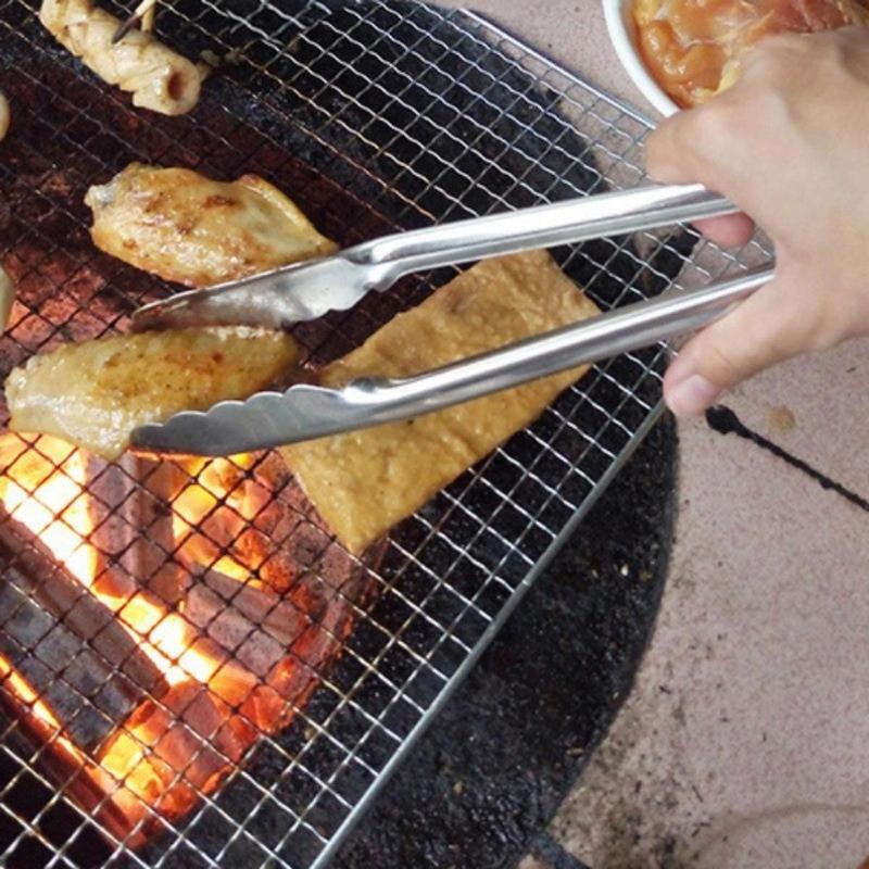 Kẹp Thịt, Dụng Cụ Nhà Bếp, Chất Liệu Thép Không Gỉ, Thích Hợp Nấu Ăn Và BBQ, Chịu Nhiệt, Cho Bánh Mì Và Salad, Kẹp Thực Phẩm, Kẹp Nướng Nướng, Dụng Cụ Nướng Thịt Chống Trượt, Dụng Cụ Nướng Thịt 3