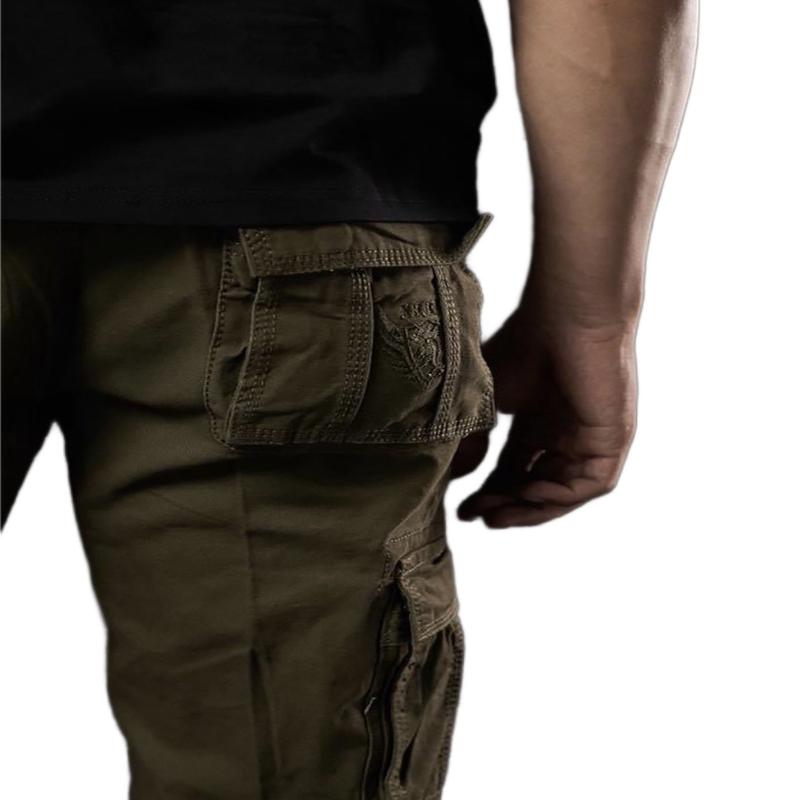 Quần CARGO Túi Hộp Chất Vải Kaki Cotton quần túi nắp KAKI SUÔN 6 TÚI Menswear Pants Có Túi quần  ống rộng 6