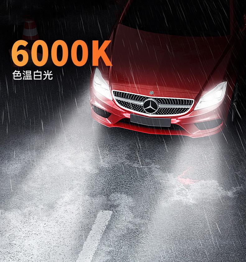 Product Introduction of New double copper tube high-power car led headlights h1h4 super bright h7 modified led car headlights 11