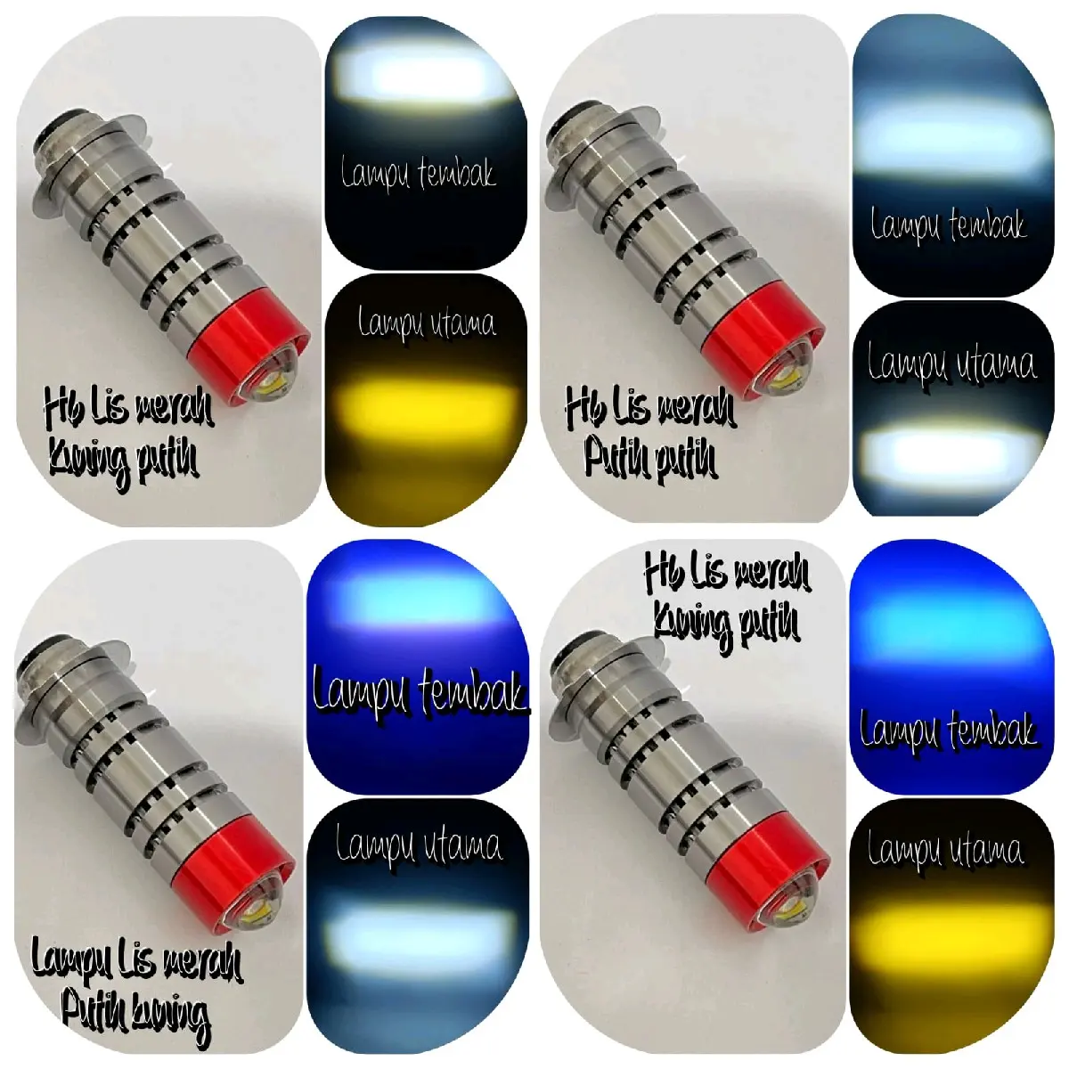 Lampu utama H6 projector AC DC High Low Jauh dekat type laser