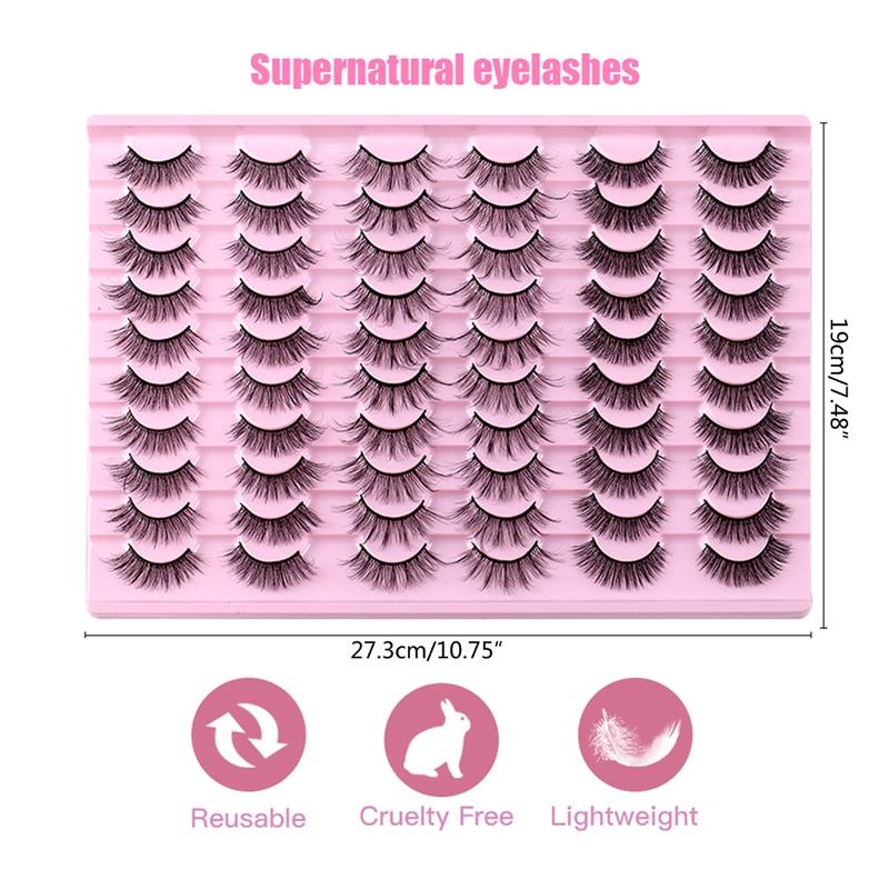Product Introduction of ✪ False Eyelashes Russian Strip Lashes DD Curly Natural Wispy Fluffy Eyelashes 0