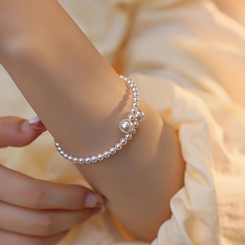 [SummerSale] Light Luxury French Retro Imitation Pearl Bracelet - Simple and Versatile Fashion for Women - Celebrity Temperament High-End Niche Design Mother's Day Gift 2