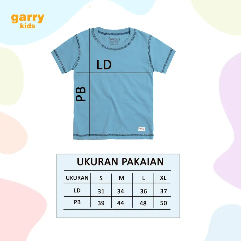 T-shirts Basic Tee - Atasan Baju Kaos Unisex Polos Rantai Katun Combed 30s Kain Motif Variasi Distro 6