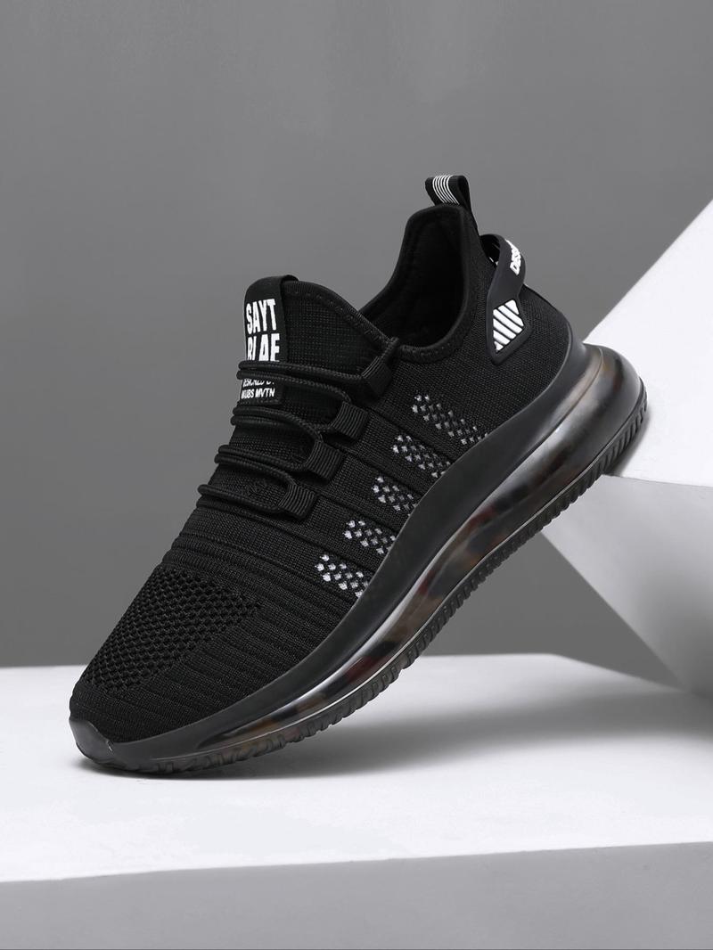 Product Introduction of Men's Fashionable Lace Up Low Top Sneakers, Casual Breathable Comfortable Sports Running Shoes, Male All-match Round Toe Shoes for Daily Wear, Closed 7