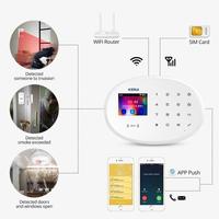 Gambar KERUI Alarm Sirine W20 GSM WiFi RFID Sistem Keamanan Rumah Sensor Anti Maling -  Paket Standar dari KERUI Official Store Kab. Bekasi 5 Tokopedia