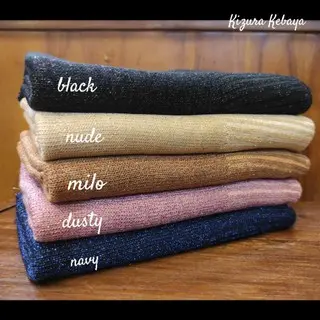 Pasmina Rajut Gliter Premium