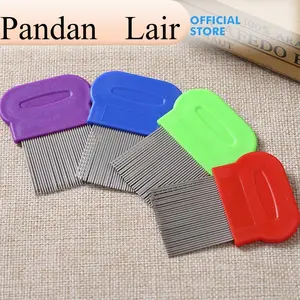 Sisir Kutu H793 Serit Kutu Pendek Multifungsi stainless steel Pembasmi Kutu Dan Ketombe Material Logam Rapat