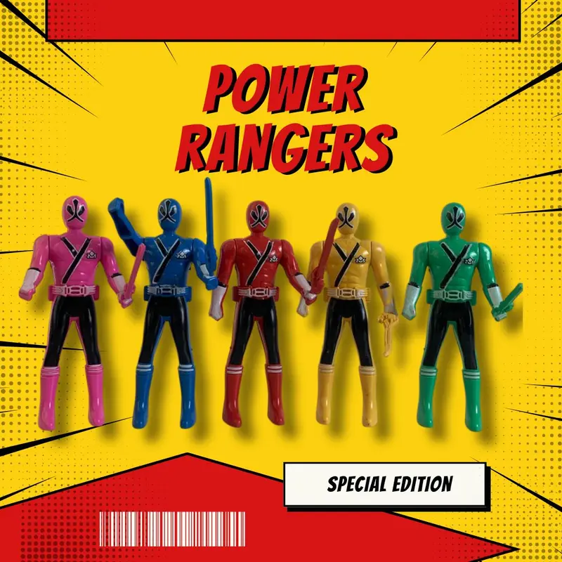 (BISA COD) - PROMO MAINAN ANAK POWER RANGERS MINI ISI 5PC MAINAN ROBOT POWER RANGERS SET ROBOT SUPER HERO TERMURAH 1