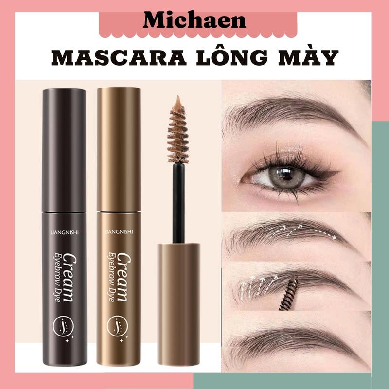 Mascara lông mày không lem không trôi Gel chuốt đổi màu lông mày Michaen Cosmetic Trang Điểm