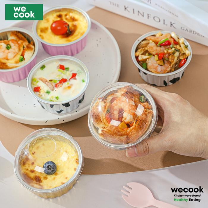  Khuôn bánh nhôm thiếc 125ml dày làm bánh trứng nướng hàu cho nồi chiên không dầu tái sử dụng nhiều lần  004  