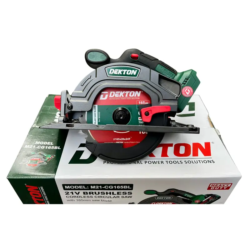 Máy cưa gỗ pin Dekton M21-CG165BL Dễ dàng điều chỉnh góc cắt nghiêng và chỉnh độ sâu khi cắt. 2