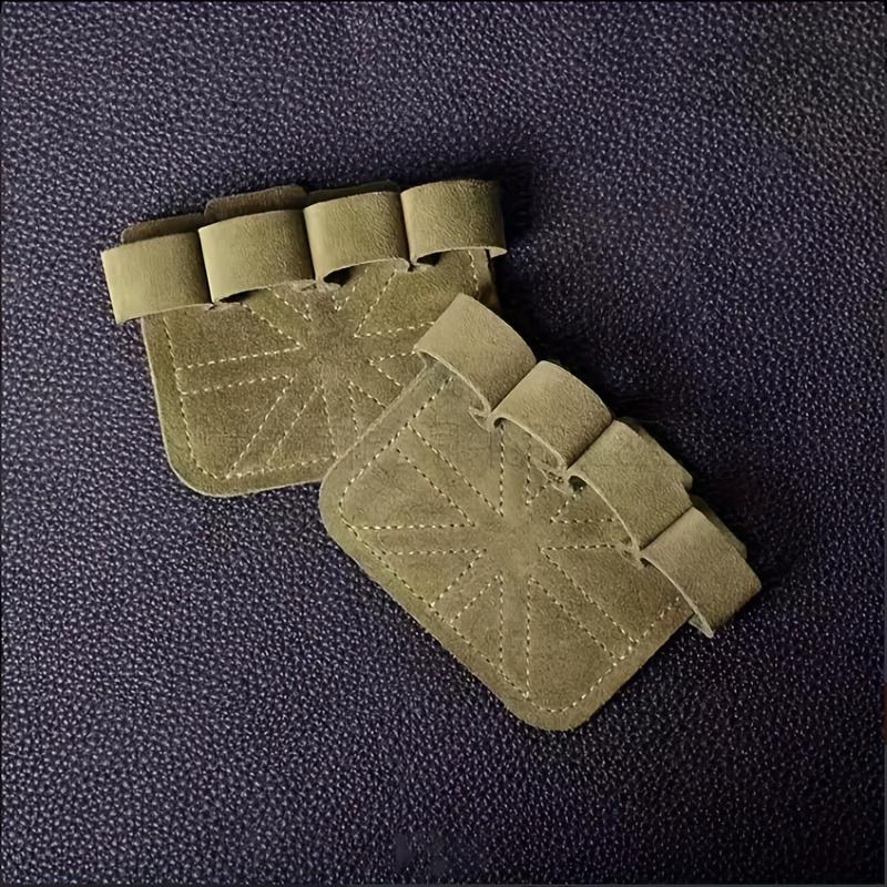 Lifting Fitness Gloves|Multicolor Leather Palm Protector|Non-slip, wear-resistant grip|Durable fingerless design enhances traction|Great for gym training and weightlifting, exercise gloves|Safety Grip Gloves| Gloves, fitness accessories 1