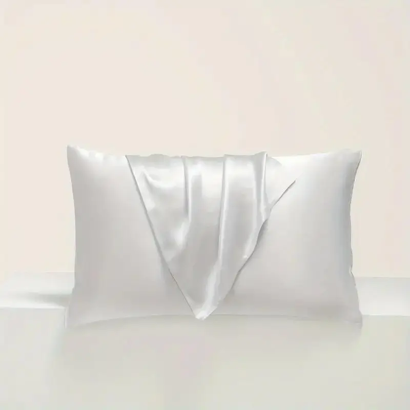 Satin Pillowcase, 1 Count Soft Breathable Pillowcase without Filler, Pillow Protector for Hair and Skin, Bedroom Decor, Bedding Supplies for Home Bedroom,  Bedding Sets 7