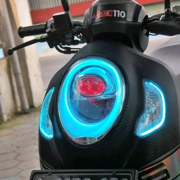COD PAKET ALIS DEPAN BELAKANG SCOOPY 2020 2021 2022 2023 TANPA BINTIK LED DAN TERANG Motorcycle Lampu 2