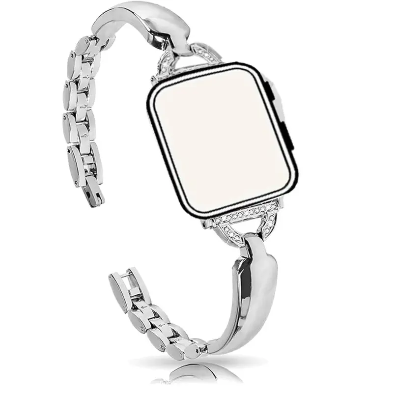 Fashionable Watch Band (Band Only), Stainless Steel Replacement Watch Band for iWatch Series SE Series 10 9 8 7 Ultra 6 5 4 3 2 1, Smart Watch Accessories 3