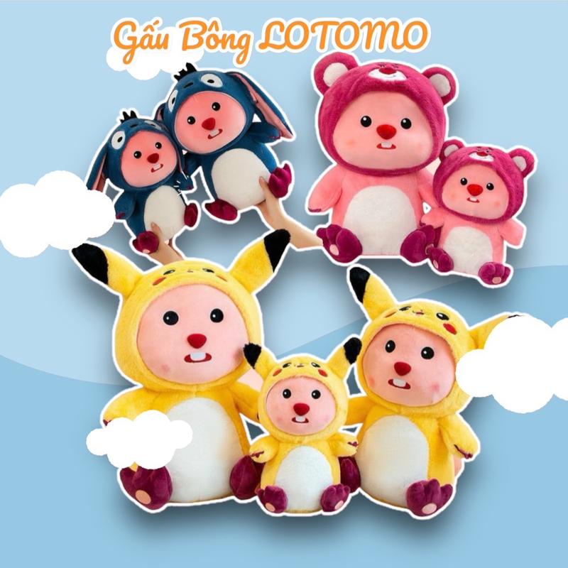 Gấu Bông Loopy Dâu Siêu Đáng Yêu, cute pho mai que. Gấu Bông LOTOMO Thú Bông Thú Nhồi Bông Toy Đồ Chơi Phát Nhạc,loopy stick,loopy pikachu