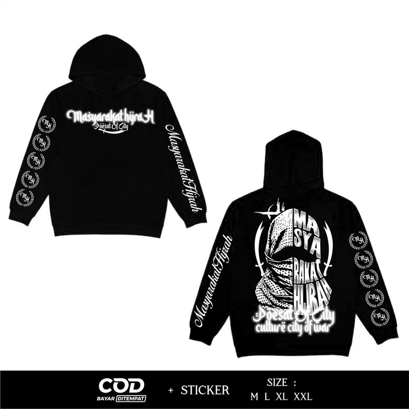 Hoodie Netral Reflektif Masyarakat Hijrah Poesat Of City Culture City Of War Desain Terbaru By Sweapo 0