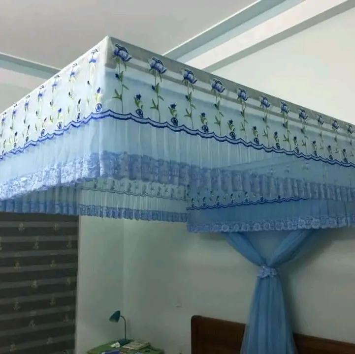 Mã  [ A 11 ]  Màn mắc khung vuông von thêu chất liệu tuyn thái lạnh { ko khung}##khoman.Mailinh### 3