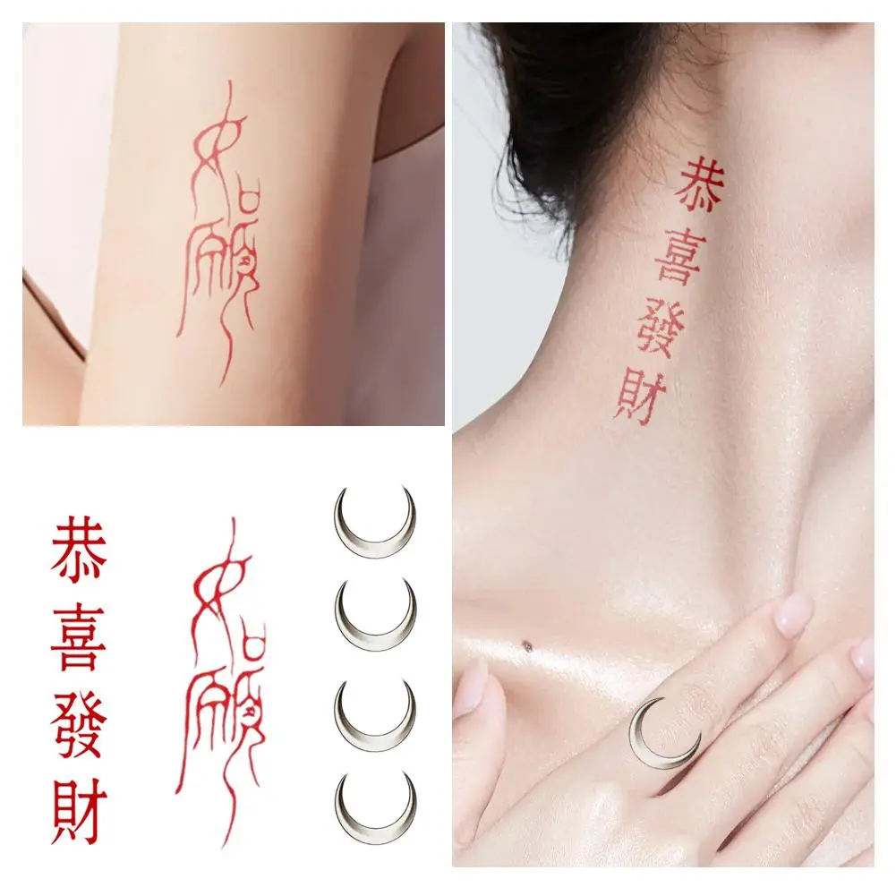 Fake Tattoo Stickers Washable Stickers Suitable For Arms Legs Waterproof And Durable Tattoo Stickers Disposable 3 Colors