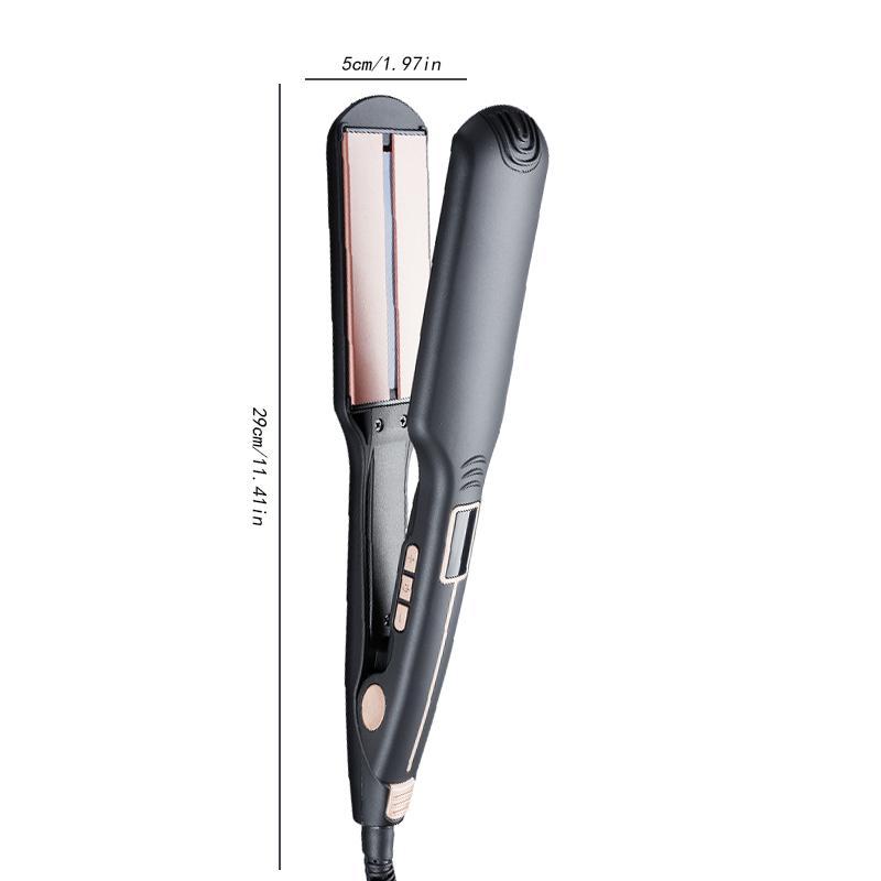 Corded Infrared Straightening Board, Hair Straightening & Curling Dual-purpose Wider Clip Bangs, Lady Clipboard Straightener Curling Iron, Excellent Home Appliances, Silk Press, Winter & New Year Gift, Hair Curler 1