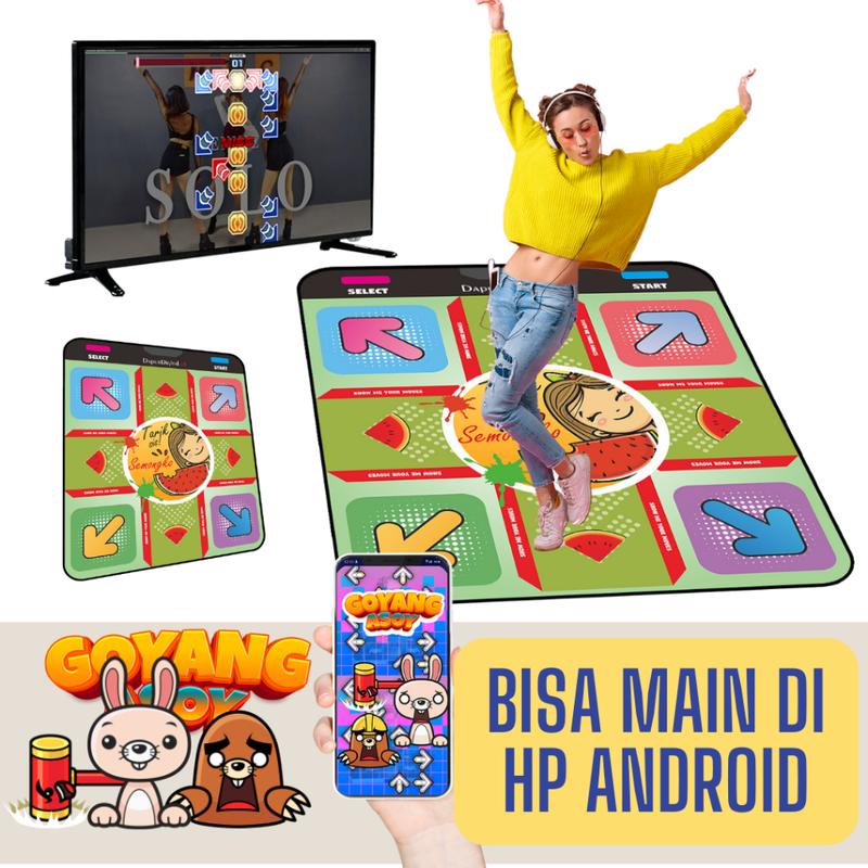 USB Game Karpet Dance Pad PIU Semangka Dengan Ratusan Musik 1