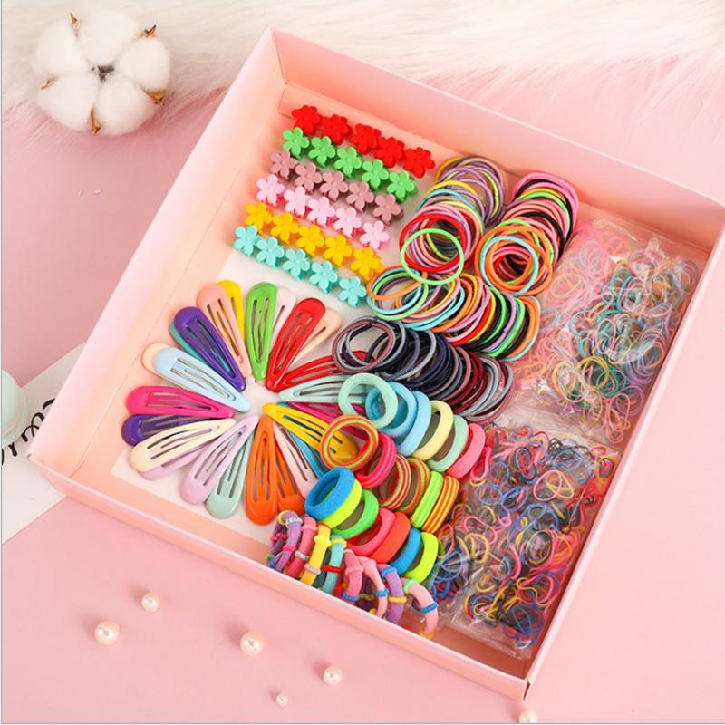 870pc Ikat Rambut Elastik BB Comel Tali Rambut Getah Cantik Set ...