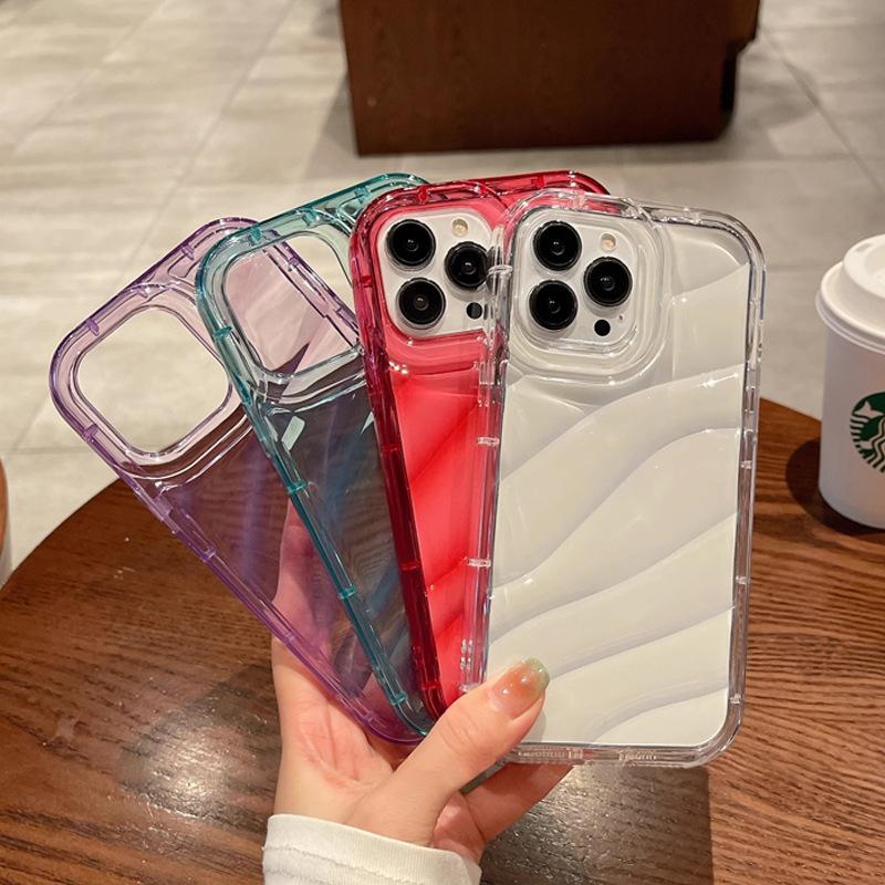 Product Introduction of Ốp Gợn Nước, Mới, Dành Cho Apple iPhone 14 Pro Max, iPhone 15, Ốp Laser, Chống Sốc 16, Vỏ Bảo Vệ, Tương Thích Với iPhone 13 1