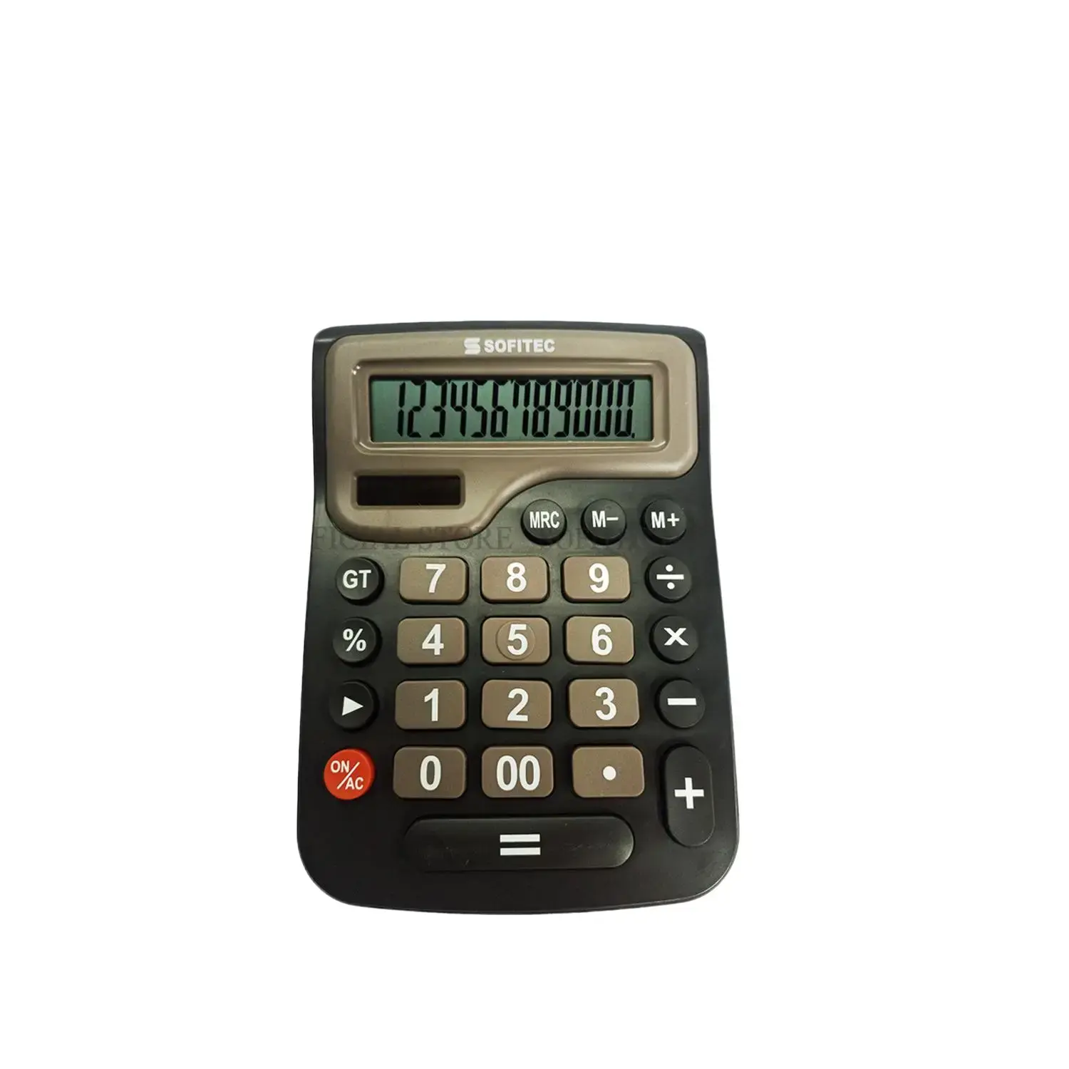 Sofitec SEC-1026 12 Digits Black Electronic Solar Calculator Battery Operated colorful  calculator accounting scientific  calculator