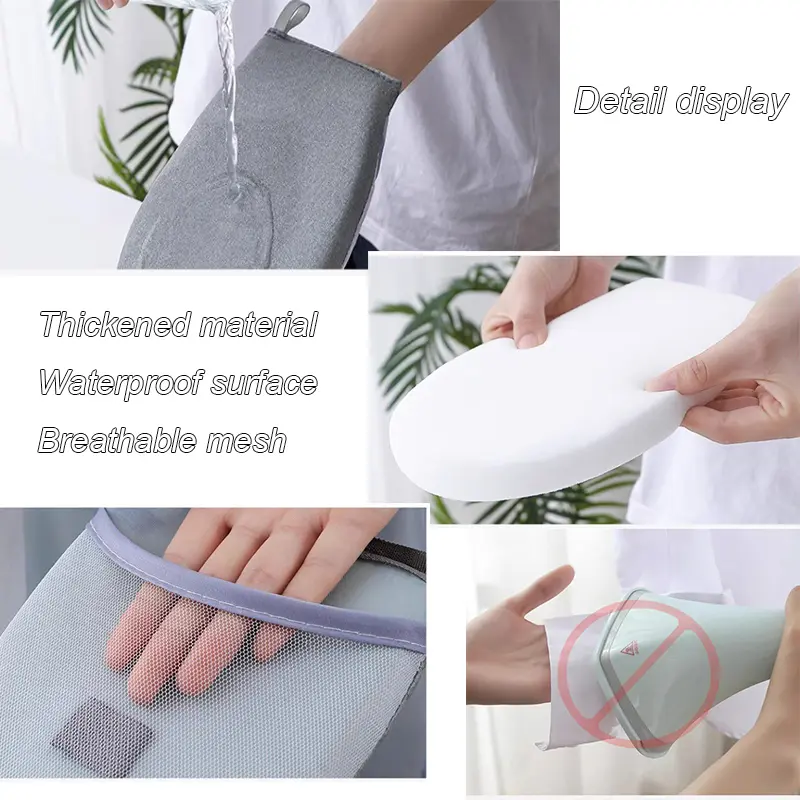 Bàn Ủi, Có Thể Giặt Được, Găng Tay Chống Bỏng Mini, Bọc Tấm Sắt, Chịu Nhiệt, Chống Vết Bẩn, Thích Hợp Cho Cửa Hàng Quần Áo Ủi Hơi Nước Bàn Là 4
