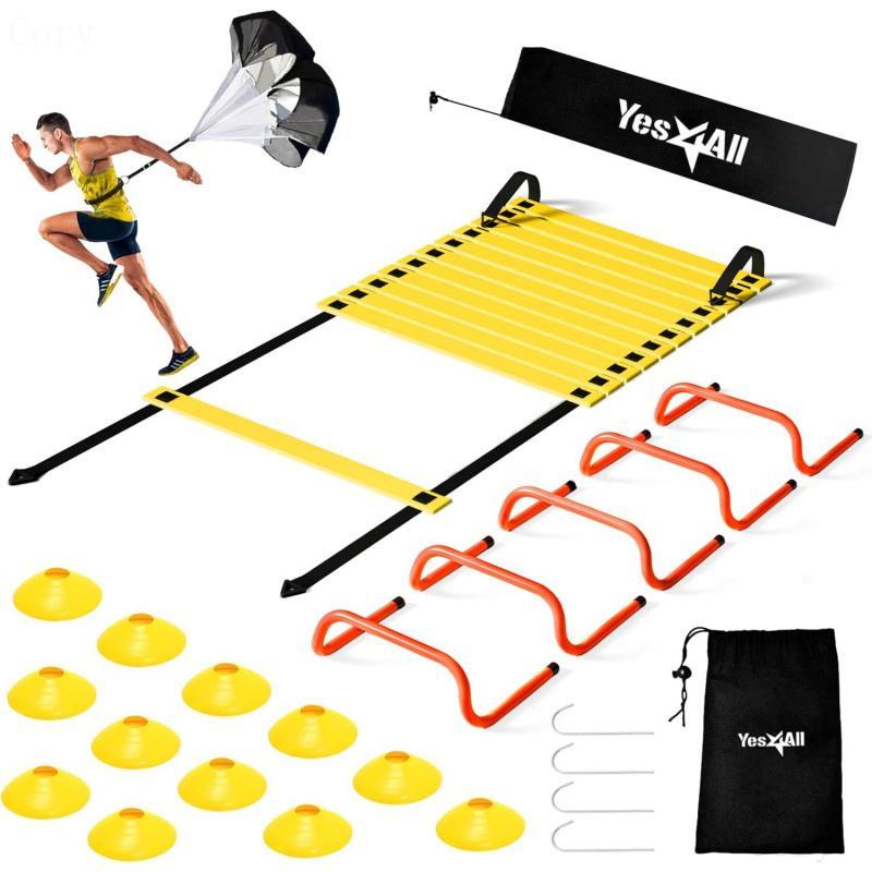 Agility Ladder Speed Training Equipment Set - 1 Adjustable Agility ...