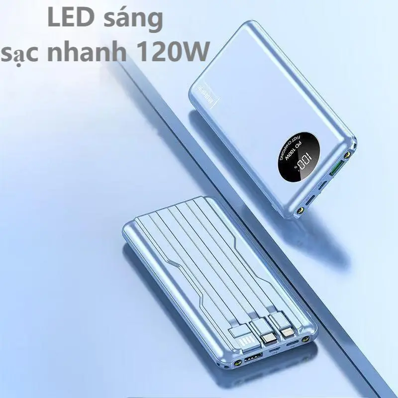 Pin 50.000mAh Sạc Dự Phòng 80.000mAh - Sạc Nhanh 120W, Có Led 4 Chế Độ 2