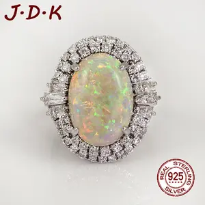JDK Cincin Opal Perhiasan Perak 925 Baru Yang Sedang Laris