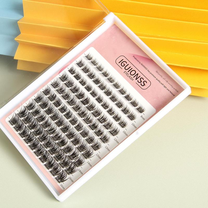 Mixed Length Individual False Eyelashes, 2 Boxes Natural Look Eyelash Extensions, Self Grafting Curl Eyelash Clusters, Eye Makeup Tools For Women 4