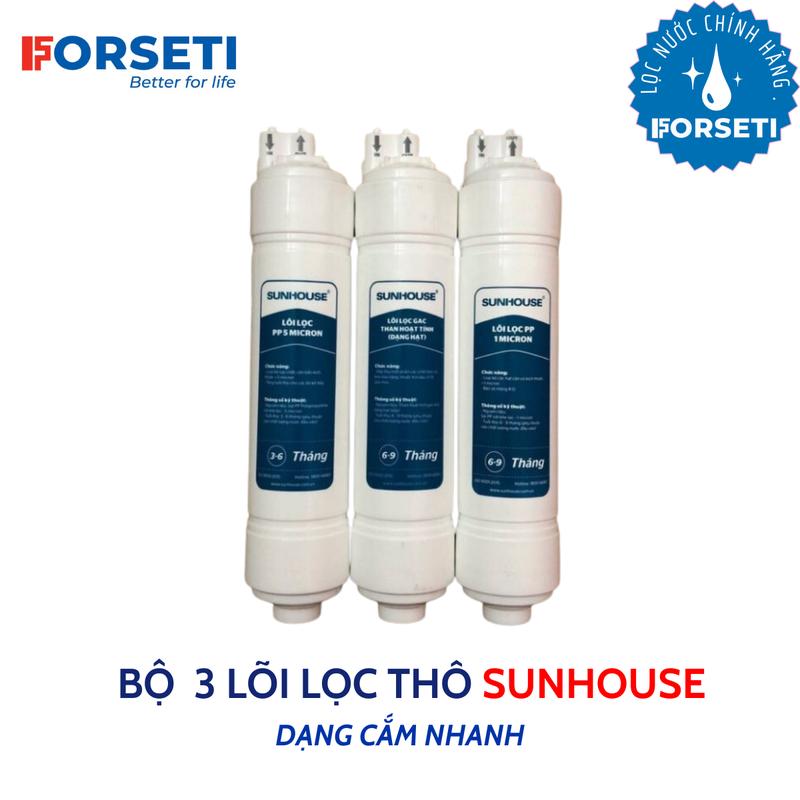 Product Introduction of Bộ 3 Lõi Lọc Thô 123 Dạng Đúc Cắm nhanh dùng cho các cây nước nóng lạnh Sunhouse model SHA76214CK-S 13