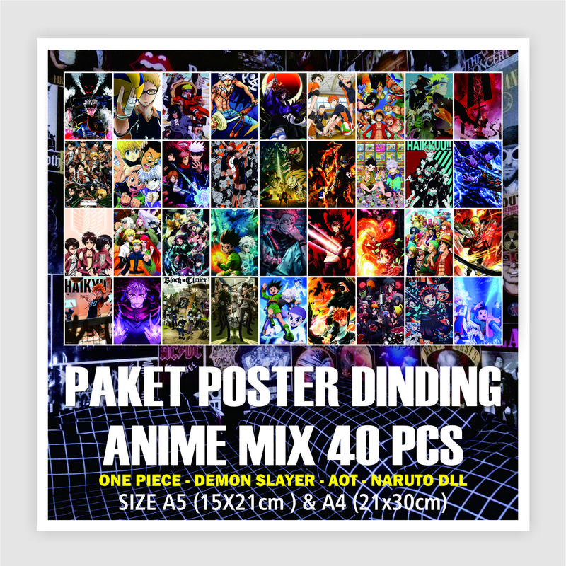 PAKET POSTER ANIME RANDOM DAN CUSTOM 0