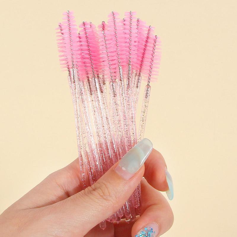 Product Introduction of MAANGE Disposable Eyelash Brush, Summer Makeup, 20pcs Portable Eyelash Spoolie Brush, Makeup Tool for Women Girls Outdoor Travel, Pink Black Clear To Choose 13