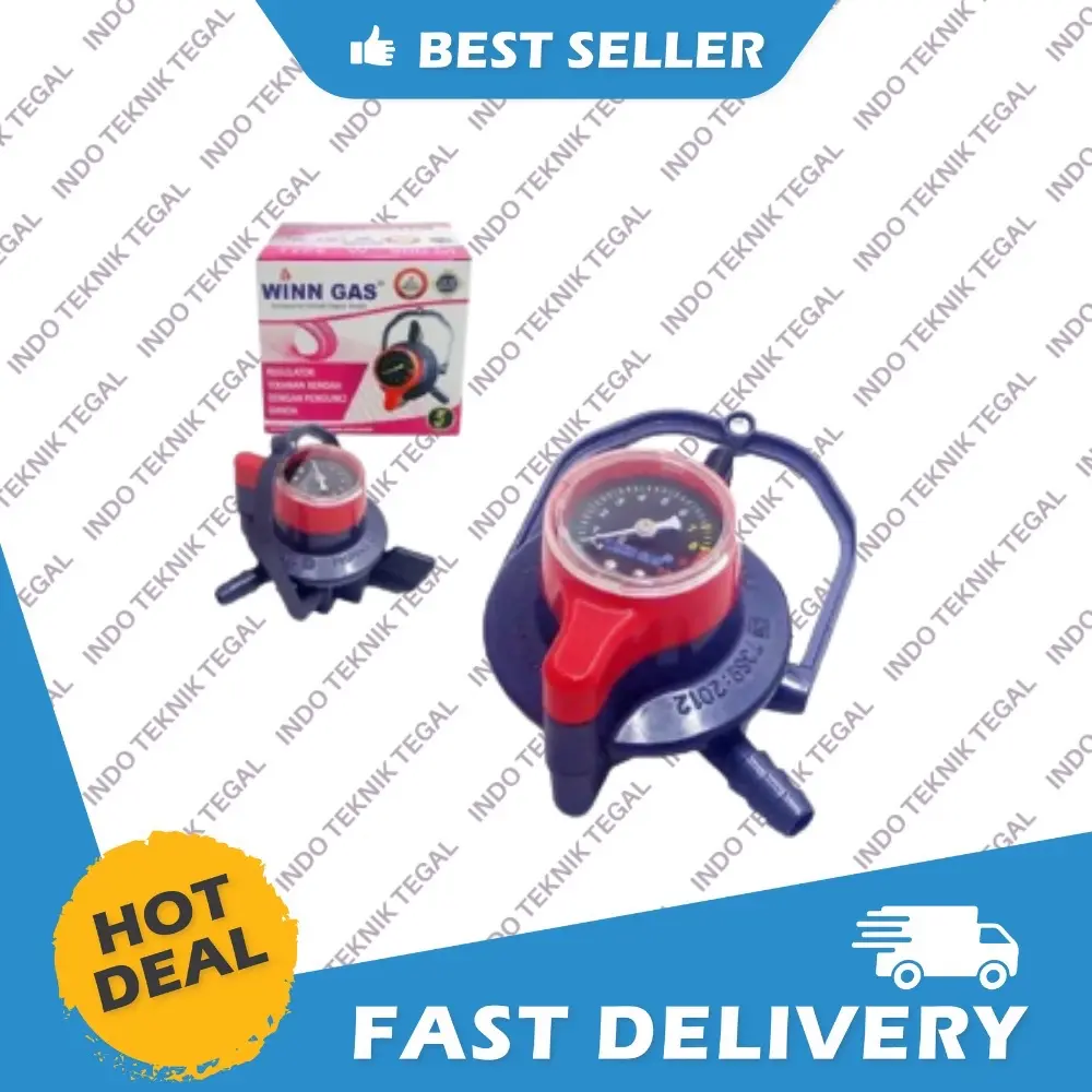 Regulator Win Gas Tekanan Rendah W900M Meter Pengunci Ganda - W 900 M