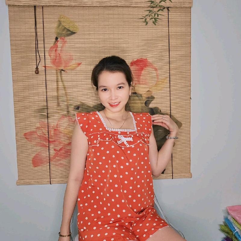 Bộ đùi mặc nhà Nữ Women vải lụa vừa đẹp vừa rẻ Nhung Voi - (quần có túi) - Tim 2