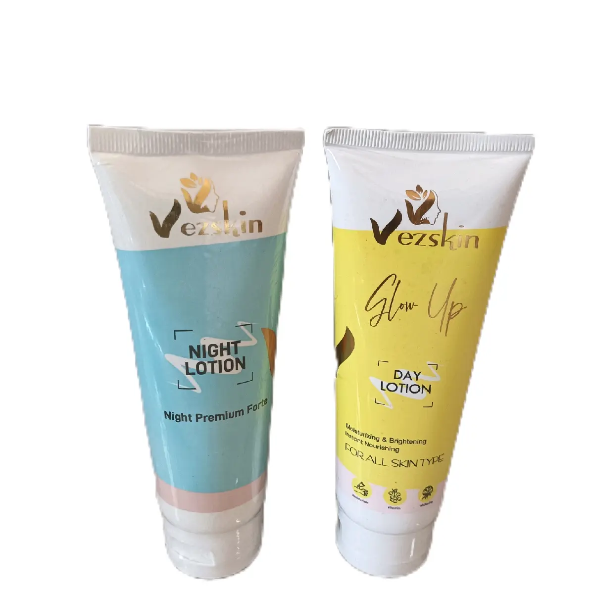 Sepaket Hb vezskin siang malam kemasan baru Hb vskin putih