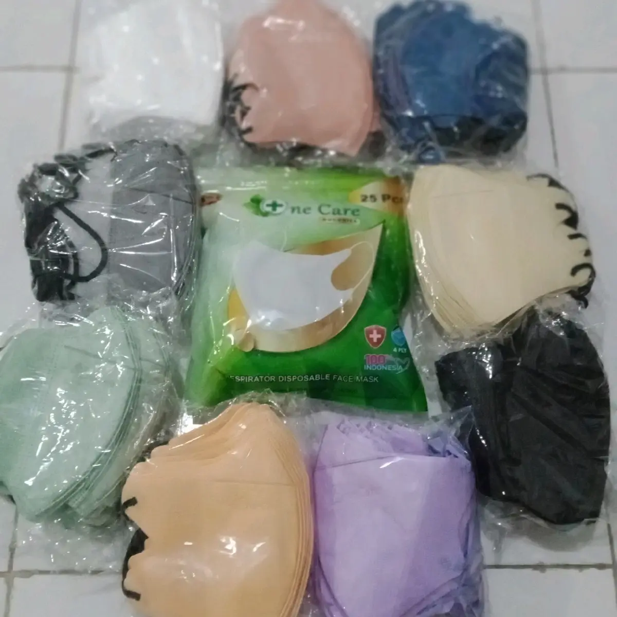 READY MASKER ISI 25 DUCKBILL ONECARE ZIPLOCK MASKER DUCKBILL 0NECARE 4 PLY ADA EMBOS ONECARE