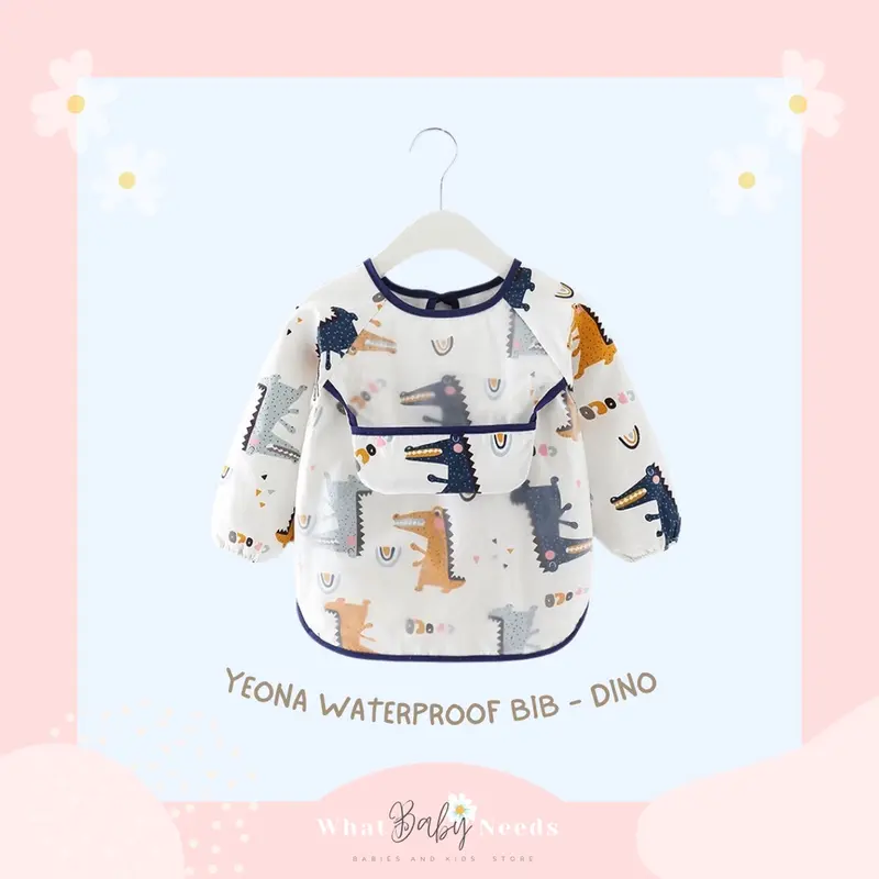 Yeona Waterproof Bib Celemek Baju Anak / Celemek Tahan Air / Slabber 4