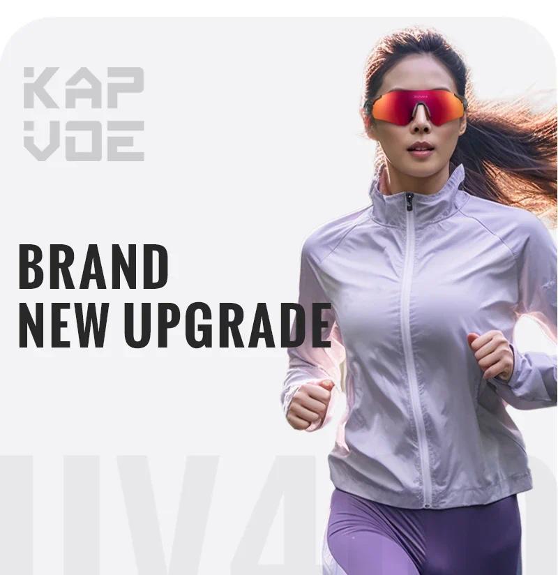 Product Introduction of Kapvoe Men Running Sunglasses Cycling Glasses Colared Photochromic Glasses Purple UV400 Bike Eyewear MTB Sports Bicycle Goggles 18