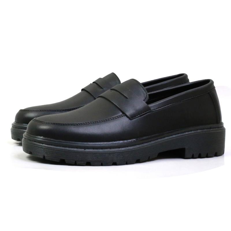 Giày penny loafer đen may đế g1094 inichi studio Shoes Nam