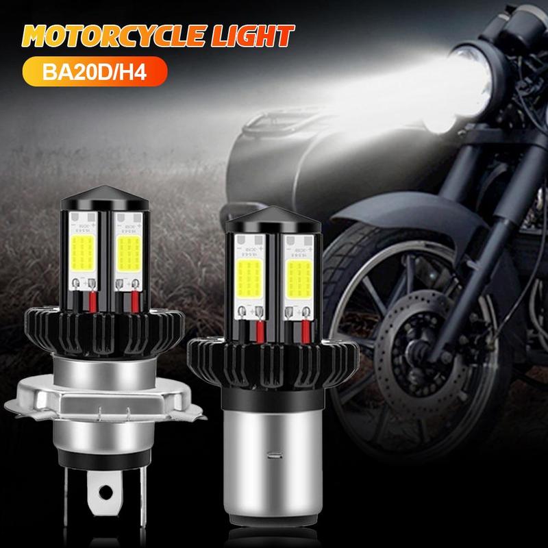 BA20D/H6/H4 Motorcycle LED Bulbs Hi Lo beam Headlight Moto LED - TikTok ...