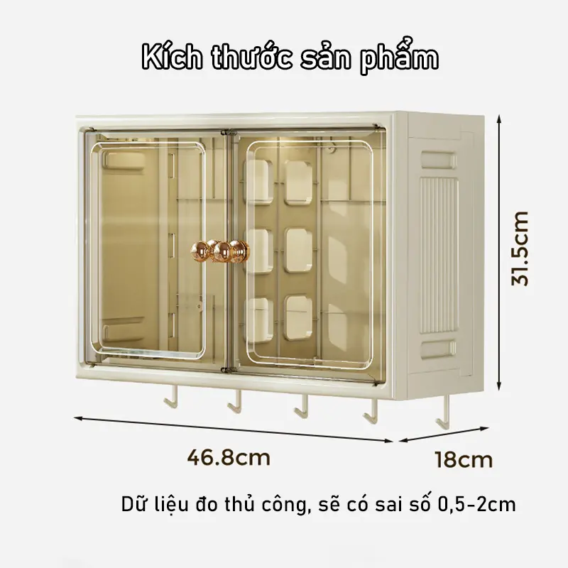 Tủ Nhà Tắm tủ đựng mỹ phẩm tủ thuốc gia đình không thấm nước Không Cần Đục Lỗ Kệ 8