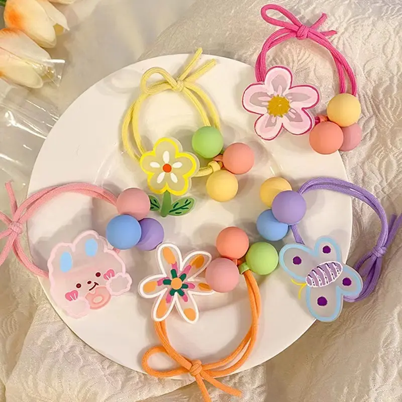 IKATAN RAMBUT ANAK KOREA KARAKTER LUCU / IKAT RAMBUT ANAK KARET MOTIF KAWAI 1
