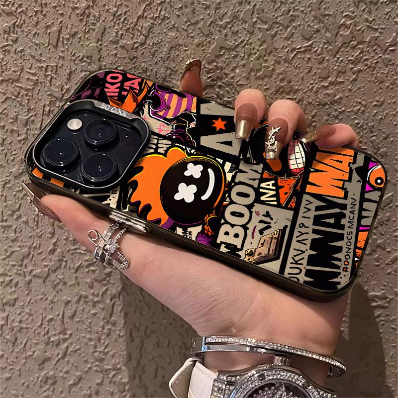 Ốp Điện Thoại Graffiti Hoang Dã, Thiết Kế Thời Trang, Tương Thích Với iPhone 15, 14, 13, 12, 11Pro Max, X, XR, 14puls, 11puls, XR, X / XS Max, 7 / 8 Plus, Se2020, Ốp Cứng Silicon Chống Sốc, Đẹp