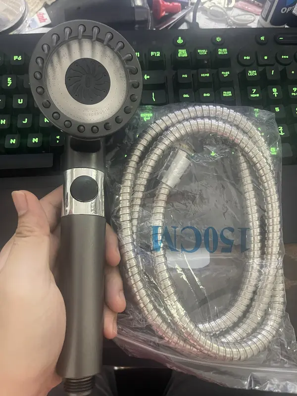 Vòi Hoa Sen Tăng Áp SHOWER HEAD 3 Chế Độ-Đầu Vòi Hoa Sen Mát Xa Cao Cấp (Tặng Kèm Dây Vòi 1m5) 0