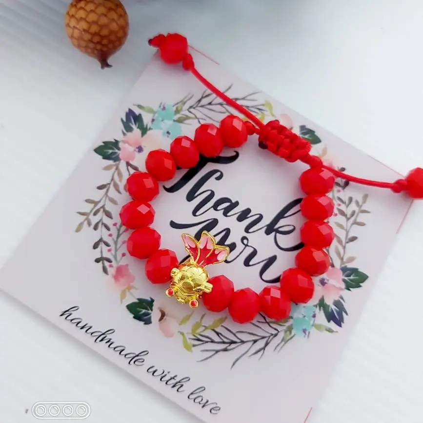 Gelang anak kristal mickey dan koi